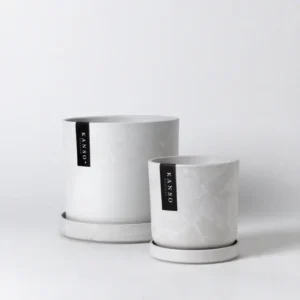 Kanso Planter White Stone